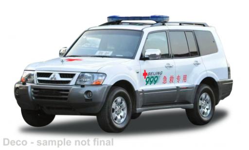 Mitsubishi Pajero 1/18 Sun Star V73 Beijing Red Cross Rescue Service Center 1:18 modellautos