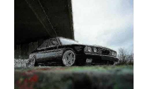 Bmw 535 tuning 1/18 Minichamps 1988 i schwarz jantes ac schnitzer modellautos