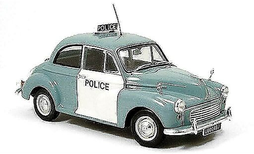 Morris Minor Base 1/18 Minichamps Police Polizei England 1959 modellautos