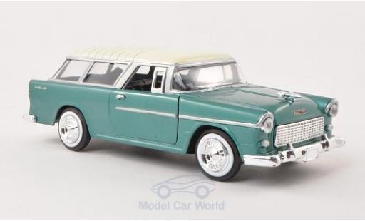Modellautos Chevrolet Bel Air 1/24 Motormax Nomad mettalic grün/beige 1955 Chevrolet Bel Air 1/24 Motormax Nomad mettalic grün/beige 1955 modellautos