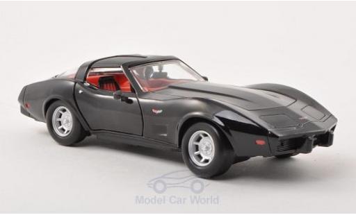 Modellautos Chevrolet Corvette 1/24 Motormax schwarz 1979 ohne Vitrine Chevrolet Corvette 1/24 Motormax schwarz 1979 ohne Vitrine modellautos