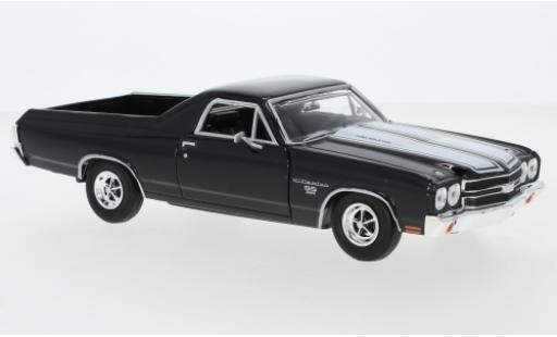 Modellautos Chevrolet El Camino 1/24 Motormax SS 396 schwarz/weiss 1970 Chevrolet El Camino 1/24 Motormax SS 396 schwarz/weiss 1970 modellautos