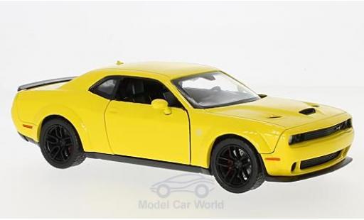 Modellautos Dodge Challenger 1/24 Motormax SRT Hellcat Wide-Body gelb 2018 Dodge Challenger 1/24 Motormax SRT Hellcat Wide-Body gelb 2018 modellautos