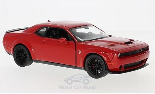 Modellautos Dodge Challenger 1/24 Motormax SRT Hellcat Wide-Body rot 2018 Dodge Challenger 1/24 Motormax SRT Hellcat Wide-Body rot 2018 modellautos