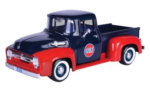 Modellautos Ford F-1 1/24 Motormax 00 Pick Up blau/rot Gulf 1956 Ford F-1 1/24 Motormax 00 Pick Up blau/rot Gulf 1956 modellautos