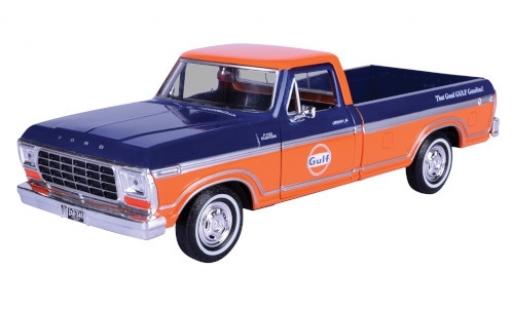 Modellautos Ford F-1 1/24 Motormax 50 Custom Pick Up blau/orange Gulf Ford F-1 1/24 Motormax 50 Custom Pick Up blau/orange Gulf modellautos
