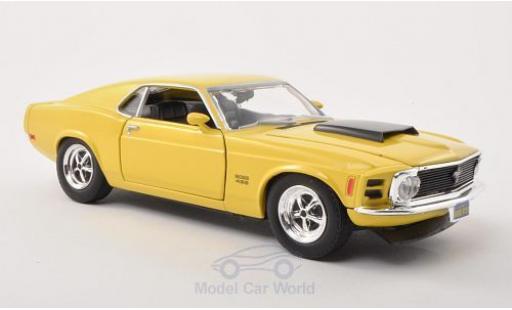 Modellautos Ford Mustang 1/24 Motormax Boss 429 gelb/schwarz 1970 Ford Mustang 1/24 Motormax Boss 429 gelb/schwarz 1970 modellautos