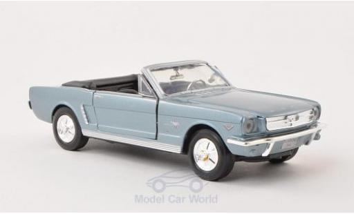 Modellautos Ford Mustang 1/24 Motormax Cabrio mettalic blau 1964 ohne Vitrine Ford Mustang 1/24 Motormax Cabrio mettalic blau 1964 ohne Vitrine modellautos