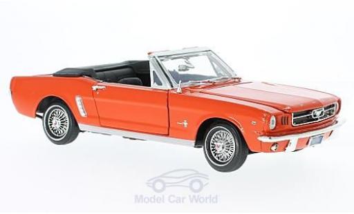 Modellautos Ford Mustang 1/18 Motormax Cabrio orange 1964 Ford Mustang 1/18 Motormax Cabrio orange 1964 modellautos
