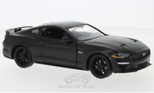 Modellautos Ford Mustang 1/24 Motormax GT matt-schwarz 2018 Ford Mustang 1/24 Motormax GT matt-schwarz 2018 modellautos