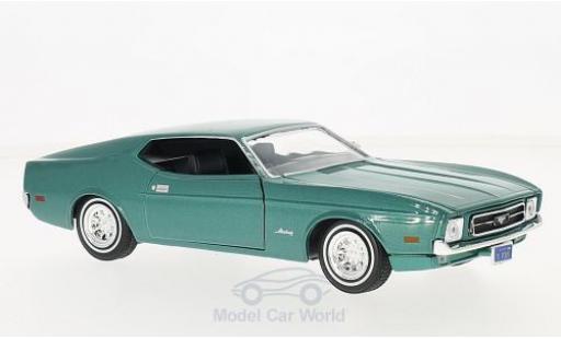 Modellautos Ford Mustang 1/24 Motormax Sportsroof mettalic grün 1971 Ford Mustang 1/24 Motormax Sportsroof mettalic grün 1971 modellautos