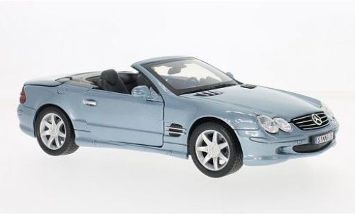 Modellautos Mercedes Classe SL 1/18 Motormax SL 500 (R230) mettalic blau 2002 Mercedes Classe SL 1/18 Motormax SL 500 (R230) mettalic blau 2002 modellautos