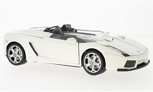 Lamborghini Concept 1/18 Motormax S metallise blanche modellautos