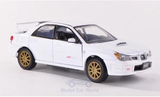 Modellautos Subaru Impreza 1/24 Motormax WRX STi weiss Subaru Impreza 1/24 Motormax WRX STi weiss modellautos