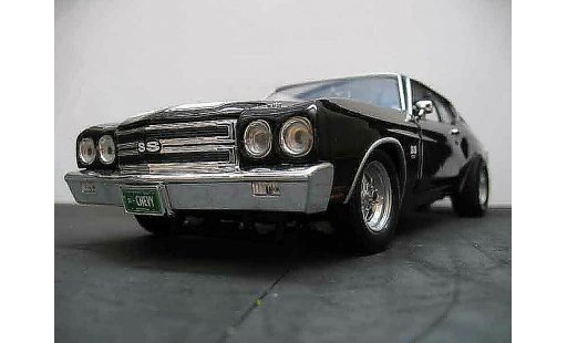 Chevrolet Chevelle tuning 1/18 Ertl 1970 ss schwarz jantes drag modellautos