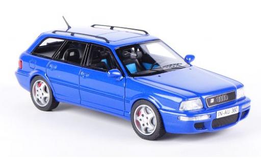 Audi RS2 1/43 Neo mettalic blau modellautos