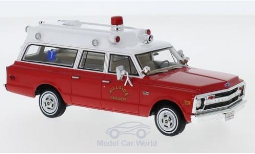 Modellautos Chevrolet Suburban 1/43 Neo Ambulance rot/weiss Hillside Fire Department 1970 Chevrolet Suburban 1/43 Neo Ambulance rot/weiss Hillside Fire Department 1970 modellautos