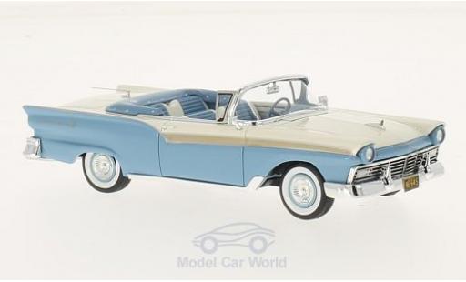 Ford Fairlane 1957 1/43 Neo 500 Cabrio blau/weiss 1957 modellautos