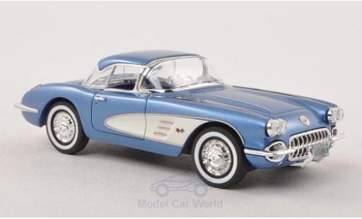 Modellautos Chevrolet Corvette C1 1/43 Neo (C1) Hardtop mettalic blau/weiss 1959 Chevrolet Corvette C1 1/43 Neo (C1) Hardtop mettalic blau/weiss 1959 modellautos
