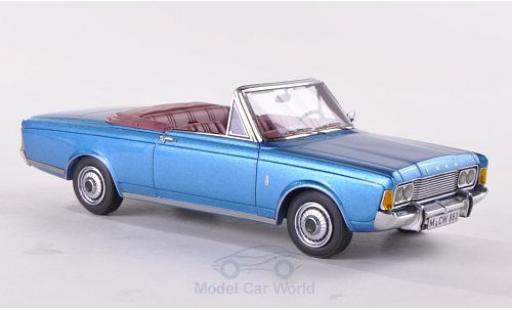 Modellautos Ford Taunus 1970 1/43 Neo (P7b) 26M Cabriolet Deutsch mettalic blau 1970 Ford Taunus 1970 1/43 Neo (P7b) 26M Cabriolet Deutsch mettalic blau 1970 modellautos