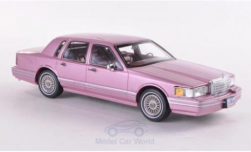Modellautos Lincoln Town Car 1/43 Neo mettalic rosa 1990 Lincoln Town Car 1/43 Neo mettalic rosa 1990 modellautos