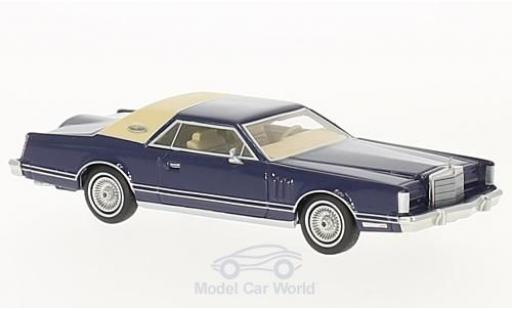 Modellautos Lincoln Continental 1/64 Neo Mark V blau/beige 1977 Lincoln Continental 1/64 Neo Mark V blau/beige 1977 modellautos