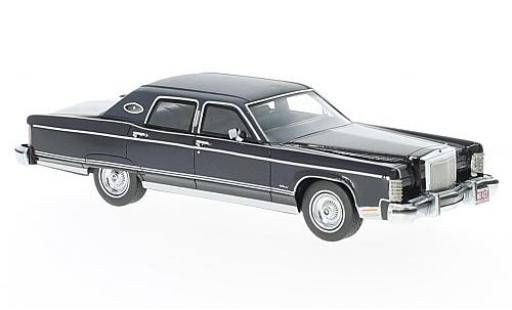 Modellautos Lincoln Continental 1/43 Neo Town Car mettalic blau 1977 Lincoln Continental 1/43 Neo Town Car mettalic blau 1977 modellautos