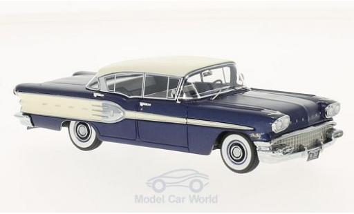 Modellautos Pontiac Star Chief 1/43 Neo 4-Door Sedan mettalic blau/weiss 1958 Pontiac Star Chief 1/43 Neo 4-Door Sedan mettalic blau/weiss 1958 modellautos