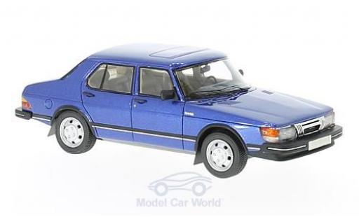 Saab 900 1/43 Neo GLi mettalic blau 1981 modellautos