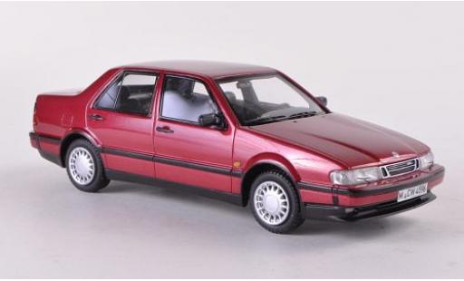 Saab 9000 1/43 Neo CDE mettalic rot 1989 modellautos