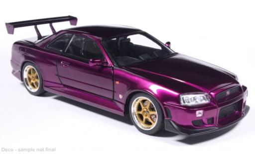 Modellautos Nissan Skyline GT-R (R34) lila 2002 1/18 MCG
