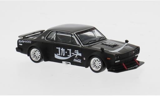 Nissan Skyline 1/64 Pop Race GT-R V8 Drift (Hakosuka) schwarz/weiss Coca Cola (JP) 1:64 modellautos