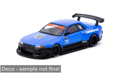 Nissan Skyline 1/64 Tarmac Works (R32) ( 10th Anniversary) blau/schwarz 1:64 modellautos