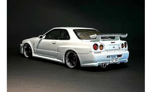 Nissan Skyline R34 1/18 Autoart blanche gt-r nismo modellautos