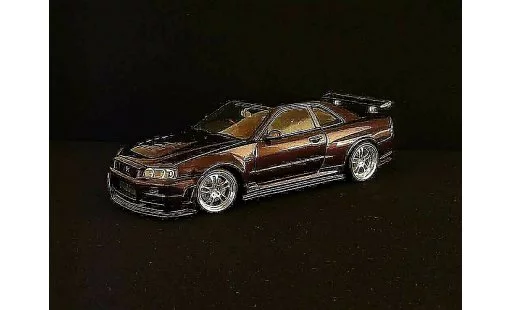 Nissan Skyline R34 1/18 Autoart z-purple modellautos