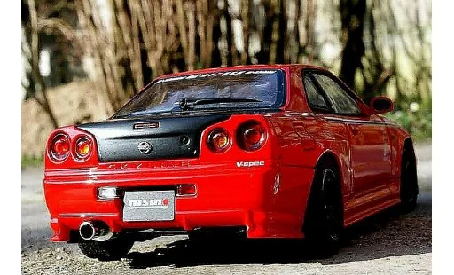 Nissan Skyline R34 1/18 Autoart r-tune street racing modellautos