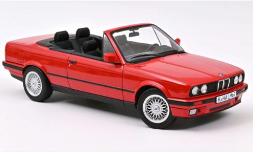 Bmw 318 1/18 Norev i Cabriolet (E30) rot 1991 modellautos