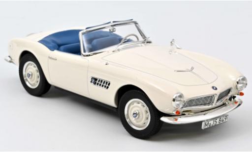 Bmw 507 1/18 Norev Cabriolet weiss 1957 Verdeck ouvert modellautos