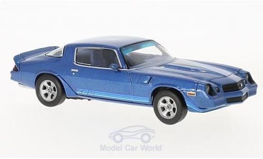 Chevrolet Camaro 1/43 Norev Z28 mettalic blau 1980 mit blauen Streifen modellautos