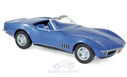 Modellautos Chevrolet Corvette 1/18 Norev C3 Cabrio mettalic blau 1969 Chevrolet Corvette 1/18 Norev C3 Cabrio mettalic blau 1969 modellautos