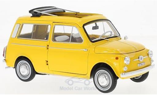 Modellautos Fiat 500 L 1/18 Norev Giardiniera gelb 1968 Fiat 500 L 1/18 Norev Giardiniera gelb 1968 modellautos