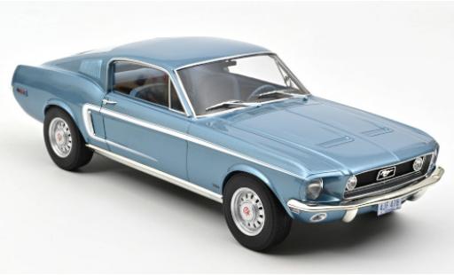 Modellautos Ford Mustang 1/12 Norev Fastback GT mettalic blau 1968 Ford Mustang 1/12 Norev Fastback GT mettalic blau 1968 modellautos