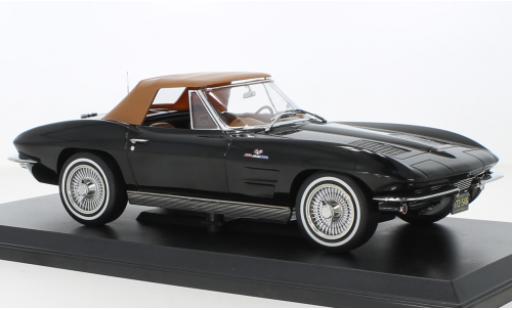 Modellautos Chevrolet Corvette 1/18 Norev Sting Ray Cabrio (C2) schwarz/braun 1963 Chevrolet Corvette 1/18 Norev Sting Ray Cabrio (C2) schwarz/braun 1963 modellautos