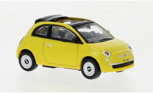 Fiat 500 1/87 Norev C gelb 2009 modellautos