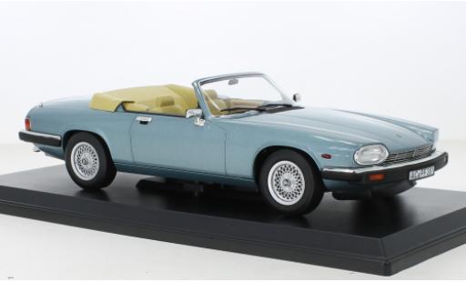 Jaguar XJ 1/18 Norev -S 5.3 H.E. Cabrio metallise blau 1988 modellautos
