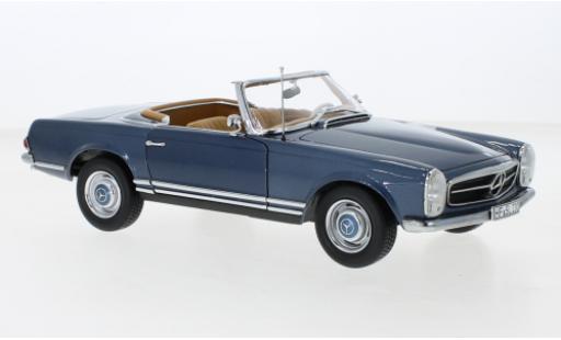 Modellautos Mercedes 230 1/18 Norev SL (W113) metallise blau 1963 Mercedes 230 1/18 Norev SL (W113) metallise blau 1963 modellautos