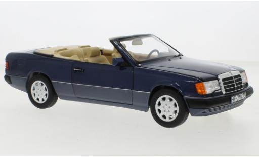 Mercedes 300 1/18 Norev CE-24 Cabriolet (A124) metallise blau 1990 modellautos