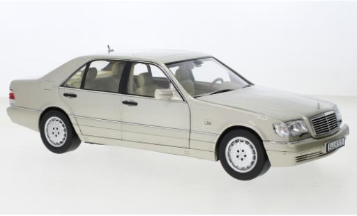 Mercedes Classe S 1/18 Norev S 600 (W140) metallise beige clair 1997 modellautos