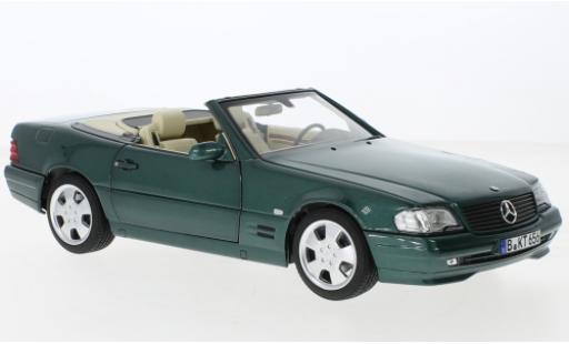 Modellautos Mercedes Classe SL 1/18 Norev SL 500 (R129) metallise vert 1999 Mercedes Classe SL 1/18 Norev SL 500 (R129) metallise vert 1999 modellautos