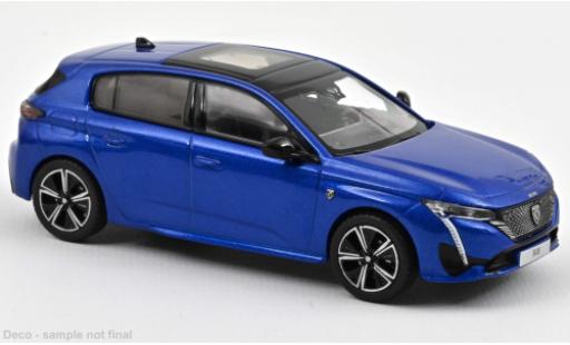 Peugeot 308 1/43 Norev GT metallise bleu 2021 modellautos